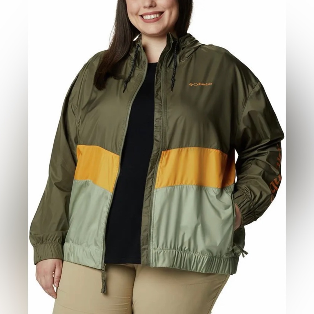 Columbia Women's Sandy Sail Windbreaker Jacket Green